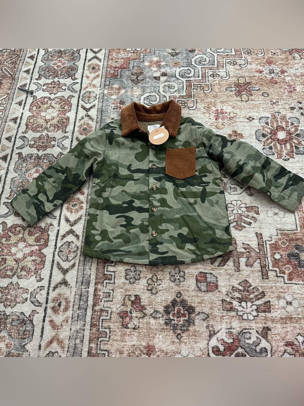 NWT Mud Pie Boys Shacket - Small (12-18 months)